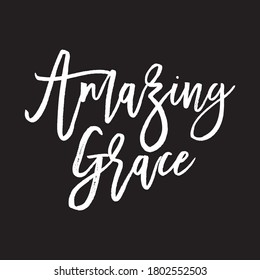 Amazing Grace Typography vector T shirt design