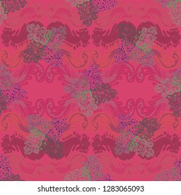 Amazing gradient multicolor abstract background pattern seamless.