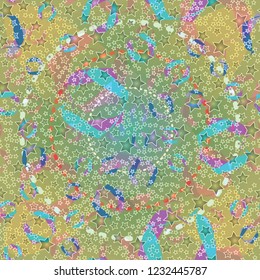 Amazing gradient multicolored abstract background pattern seamless.