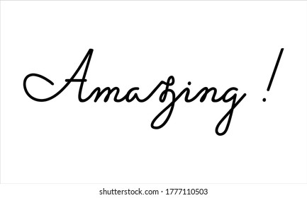 Amazing Hand Written Typography Black Script Stock Vector (Royalty Free ...