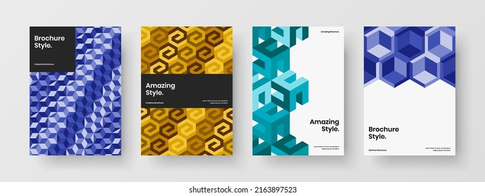 Increíble colección de ilustraciones de diseño vectorial de la lista de mano. Resumen de mosaico forma la composición del concepto de informe anual.