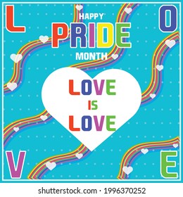 Amazing Happy Pride Month Banner For Social Media