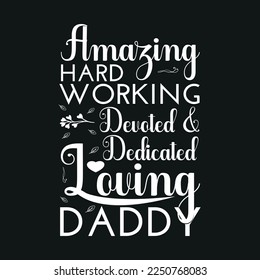 Amazing hard working Typography T Shirt Design