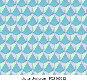 Amazing hexagon based  mint green turquoise lavender colour unique plastic pattern