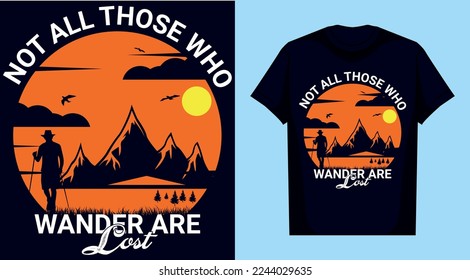 amazing hiking t shirt design