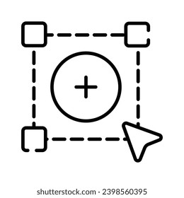 An amazing icon of add button in modern design style