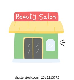 An amazing icon of beauty of salon in modern style