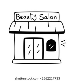 An amazing icon of beauty of salon in modern style