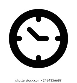 Increíble icono del reloj en estilo de diseño moderno