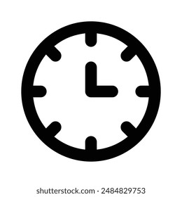 Increíble icono del reloj en estilo de diseño moderno