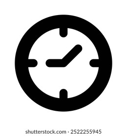 Increíble icono de reloj en estilo de diseño moderno