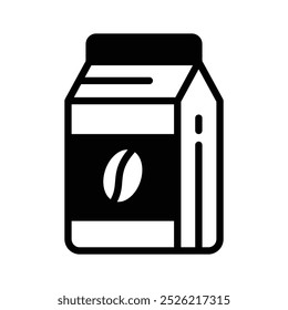 An amazing icon of coffee bag in modern style, premium vector