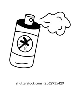 An amazing icon of disinfectant spray in modern design style