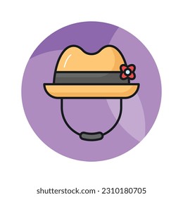 An amazing icon of hat in editable style isolated on white background