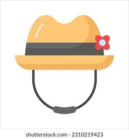 An amazing icon of hat in editable style isolated on white background