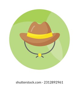 An amazing icon of hat in editable style isolated on white background