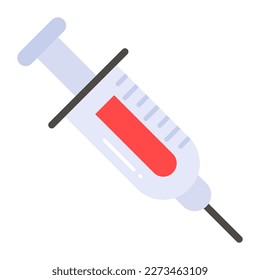 An amazing icon of injection in modern style,
