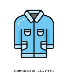 An amazing icon of jacket in modern style isolated on white background