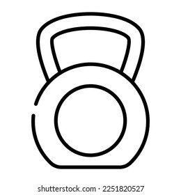 Amazing icon of kettlebell for premium use, weighting girya