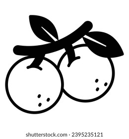 An amazing icon of longan in modern style, ready to use icon