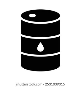 An amazing icon of oil barrel, fuel barrel vector design