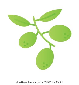 Amazing icon of olives, healthy and organic food