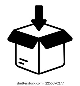 Eine beeindruckende Ikone der Verpackung in modernem Stil, einfach zu bedienen