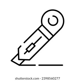 An amazing icon of paper cutter, cutting tool vector in modern design style