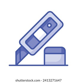 An amazing icon of paper cutter, cutting tool vector in modern design style