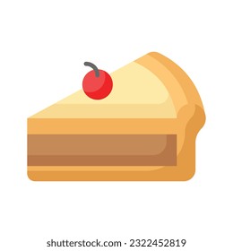 An amazing icon of pie cake in modern style, ready to use icon