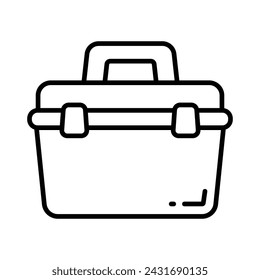 Un icono increíble de caja de herramientas en estilo de diseño de moda