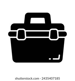 An amazing icon of tool box in trendy design style