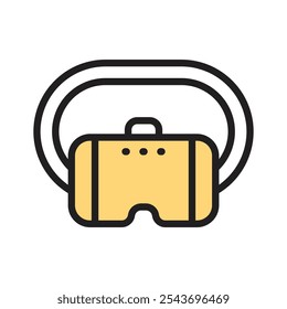 An amazing icon of vr goggles, ready to use vector