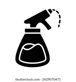 An amazing icon of water spray bottle, cleaning spray bottle vector design