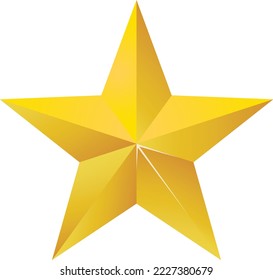 amazing illustration of  star 3d concept shape 