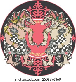 amazing image of buto rambut geni puppet in javanesse myth
