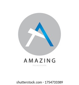 amazing, initial a illustration logo vector
