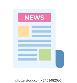 An amazing isometric vector of newspaper in trendy style, ready for use