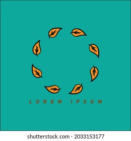 Amazing leaf logo concept in autumn, editable vector file for your brand, icon, or all of your graphic needs.