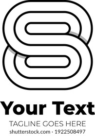 The amazing letter "s" or "8" shape in monoline logo style. Very interesting for you !
