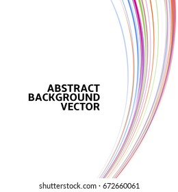 Amazing linear thread, abstract white vector background template backdrop space design for posters, flyers, covers, presentations, business cards. Vector Illustration