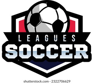 An amazing logo of league soccer in vector.