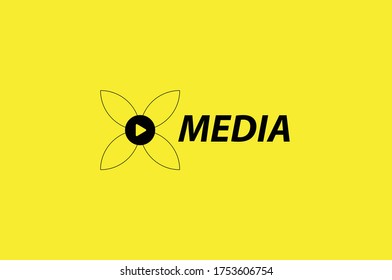 Amazing Logo X Media Vector Editable