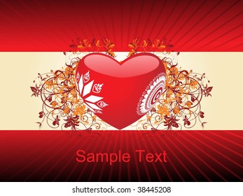 amazing love pattern rays background