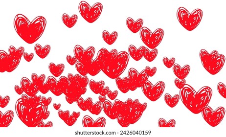 amazing and magnificent hearts icon Set of red hearts icons. hearts background Vector illustration.