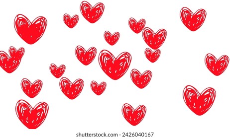 amazing and magnificent hearts icon Set of red hearts icons. hearts background Vector illustration.