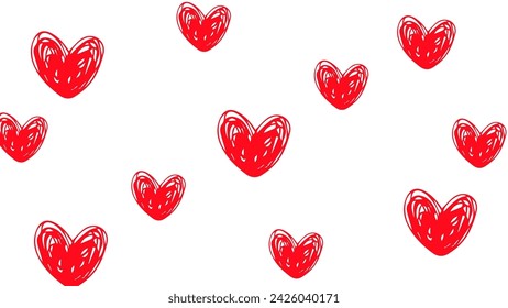amazing and magnificent hearts icon Set of red hearts icons. hearts background Vector illustration.