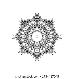 Diseño de mandala asombrosa hermoso vector de fondo