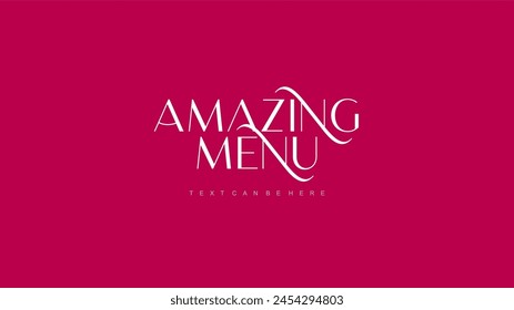 Amazing Menu Vector Artwork - Abstract Art
