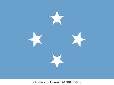 amazing Micronesian flag illustrator country flags